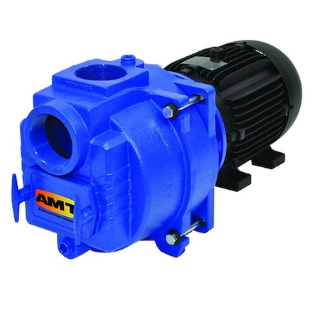 Amt Pump 3-in. Cast Iron Self-Priming Electric Trash Pump w/ 10HP 3PH TEFC 394J-95